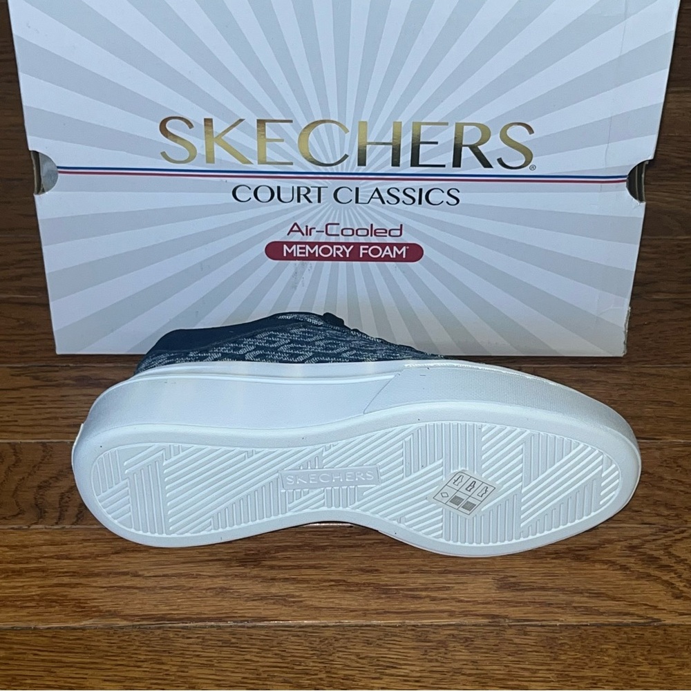 Sketchers Court Classic Cordova Classic Low Top Sneakers Blue Denim Women’s 5 - Picture 10 of 13